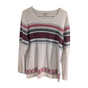 Talbots Fair Isle Sweater Icelandic Style Classic Cozy Jumper Womens Plus Size X